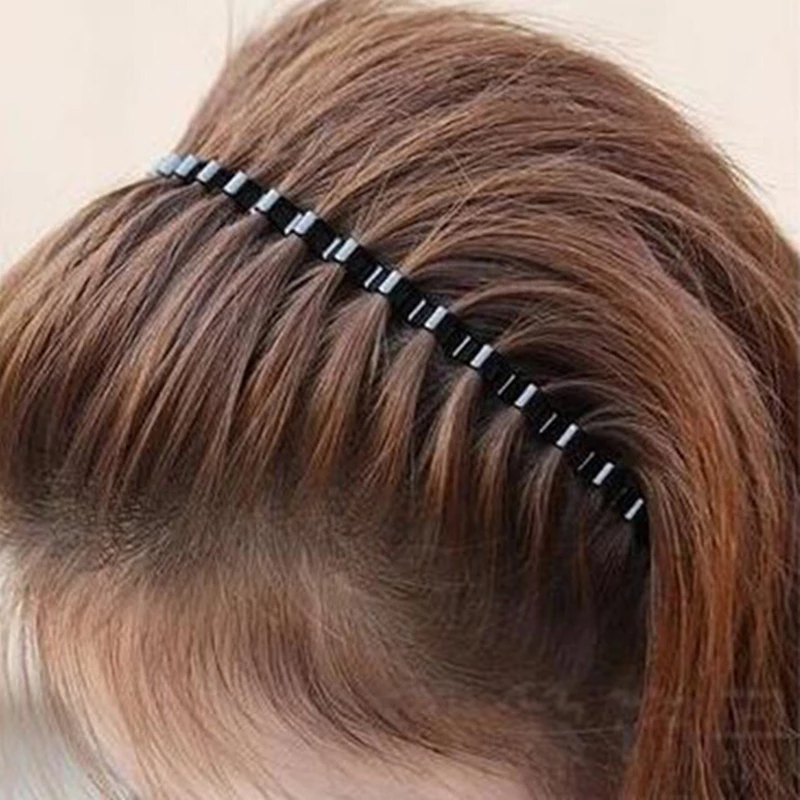 Băng đô cài tóc kiểu dáng gợn sóng chống trượt thời trang cho nữ
