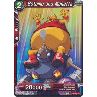 Thẻ bài Dragonball - TCG - Botamo and Magetta / DB1-013'