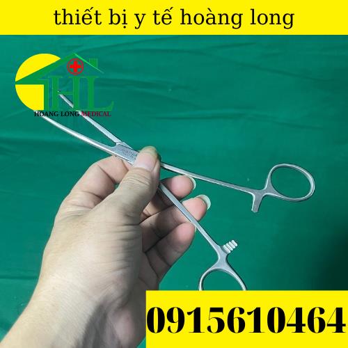 Panh Y Tế, Panh Gắp Phẫu Thuật, Pen Kẹp Y Tế, Panh Cong Không Mấu 20cm - Hàng Pakistan