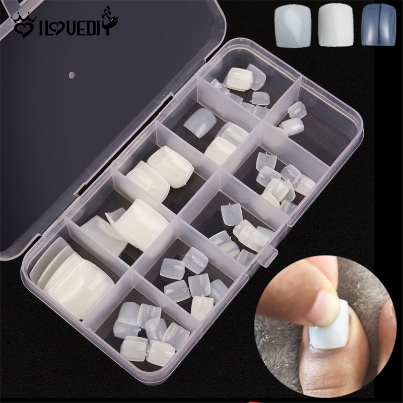 [DS] Set 100 Móng Chân Giả 10 Kích Cỡ