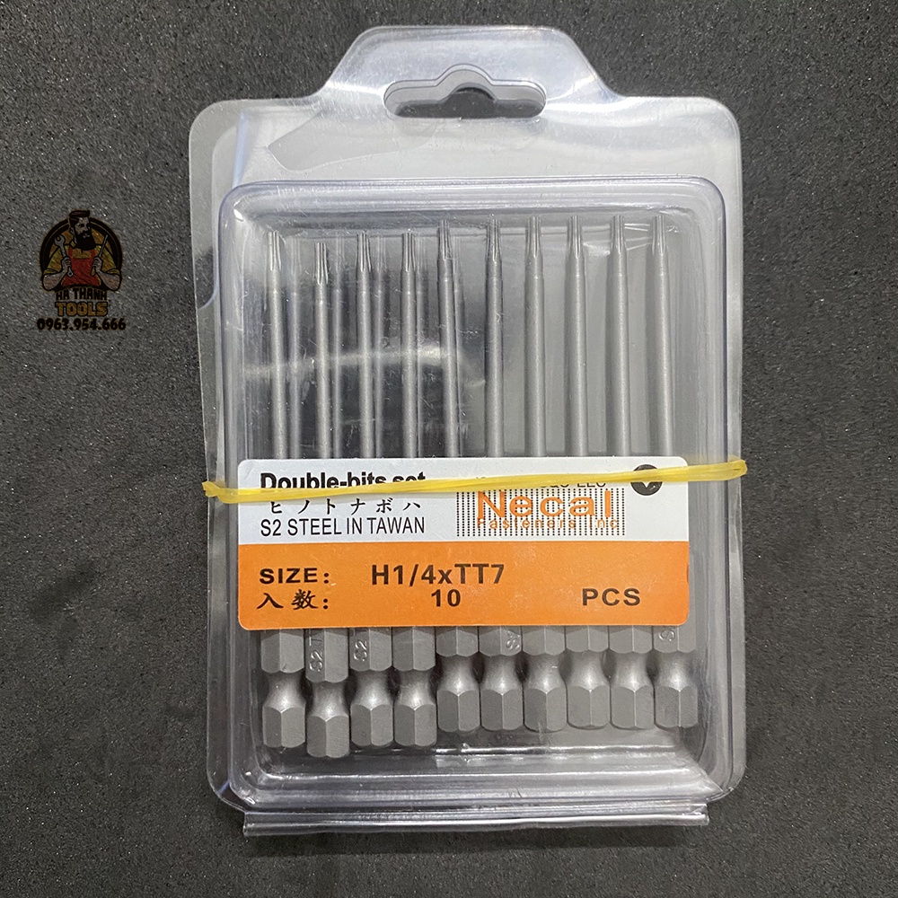Mũi Hoa Thị Lục Giác Có Lỗ Dài 75mm T6 đến T40 Từ Tính - Loại Tốt Đài Loan