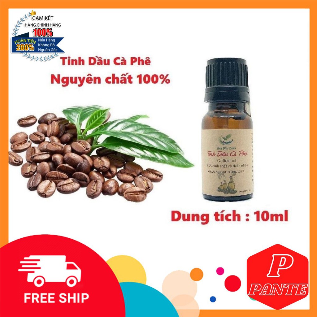 Tinh Dầu Cafe Nguyên Chất 10ml |Tinh Dầu Xanh