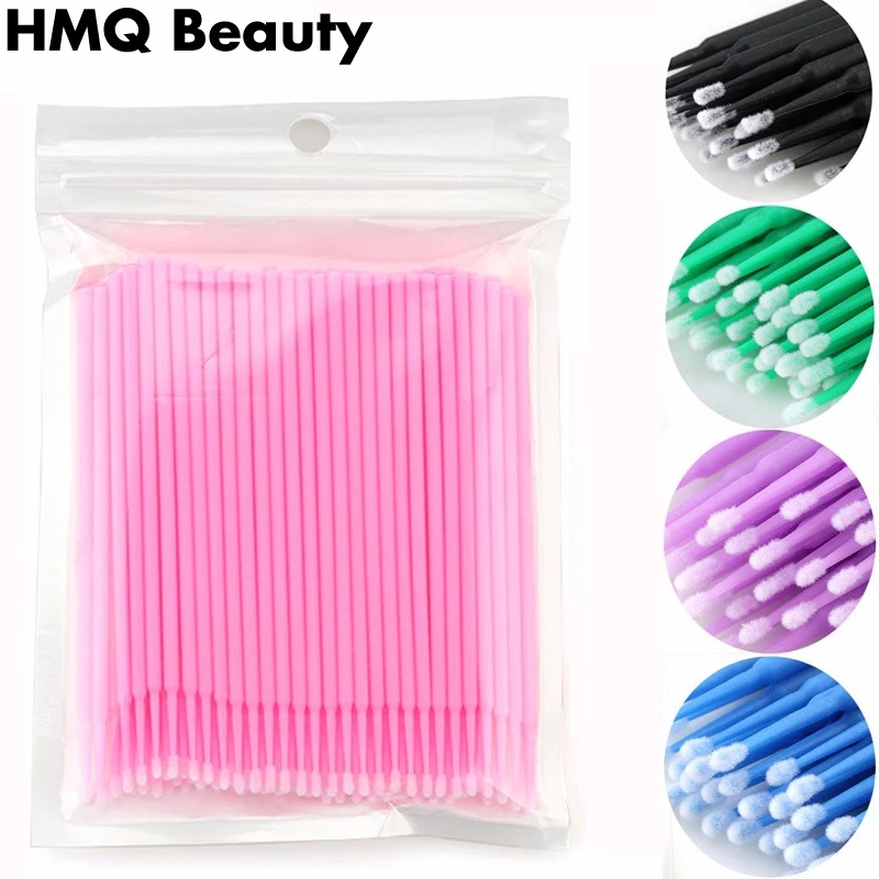 100 túi bụi nhỏ sử dụng một phần mở rộng của lông mi cá nhân loại bỏ các bụi nhỏ chải lông mi mở rộng