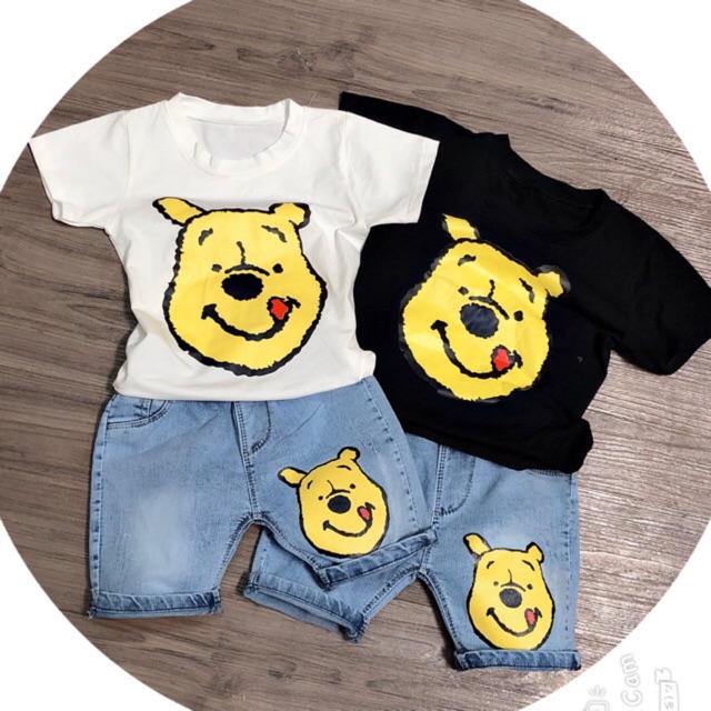 set áo thun quần bò