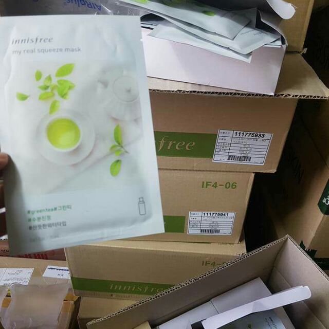 Combo 10 mặt nạ innisfree mẫu mới