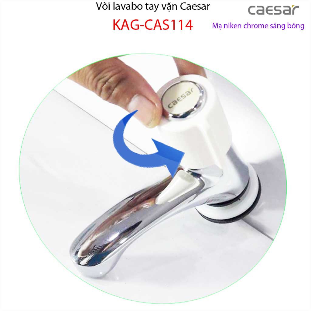 Vòi lạnh lavabo Caesar KAG-CAS114, vòi lavabo lạnh, vòi chậu rửa mặt cao cấp nước mạnh sử dụng tốt