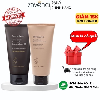 SỮA RỬA MẶT INNISFREE JEJU VOLCANIC PORE CLEANSING FOAM EX Làm Sạch Trắng Da Giảm Mụn Bằng Tro Túi Lửa (150ML)