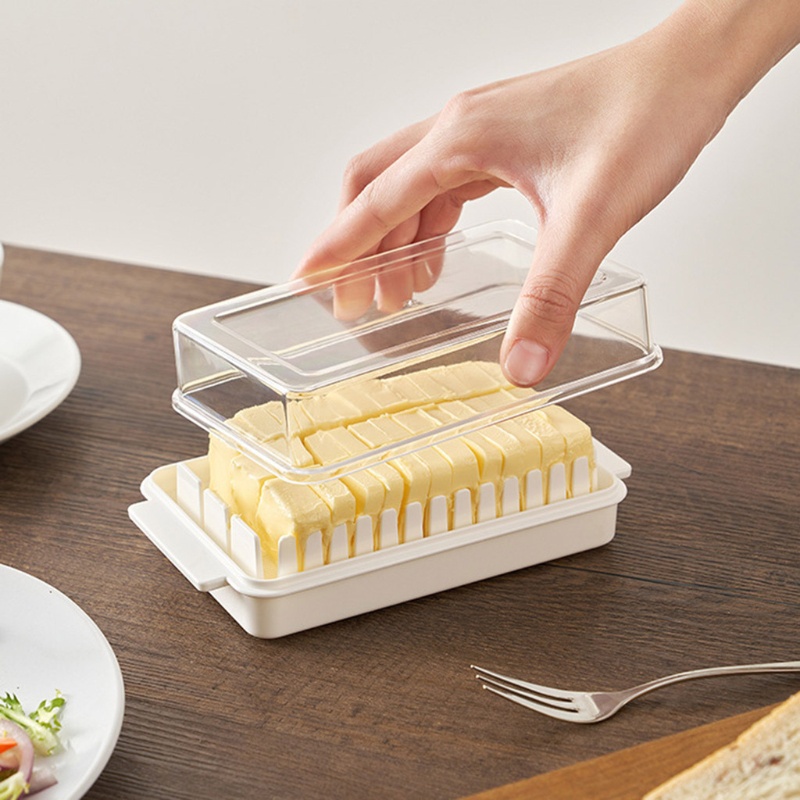 Hộp Nhựa Trong Suốt Đựng Bơ Có Nắp Đậy Tiện Dụng Cho Nhà Bếp
