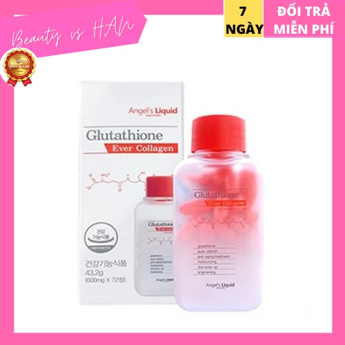 Freeship - Hàng Chuẩn Hàn - Viên Uống Trắng Da Glutathione Ever Collagen 7Day Angle’s Liquid