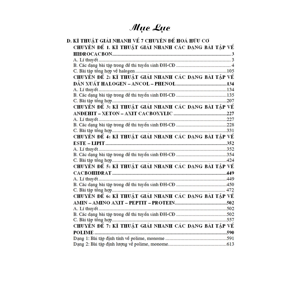 Sách - Đột Phá Đỉnh Cao Kỹ Thuật Mới Giải Nhanh Bài Tập Hóa Học - Tập 3 Hữu Cơ