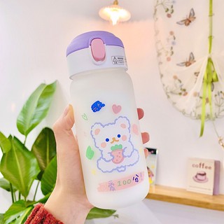 BÌNH NƯỚC 450Ml KÈM ỐNG HÚT (Ghi Chú Loại Hàng Giúp Shop)