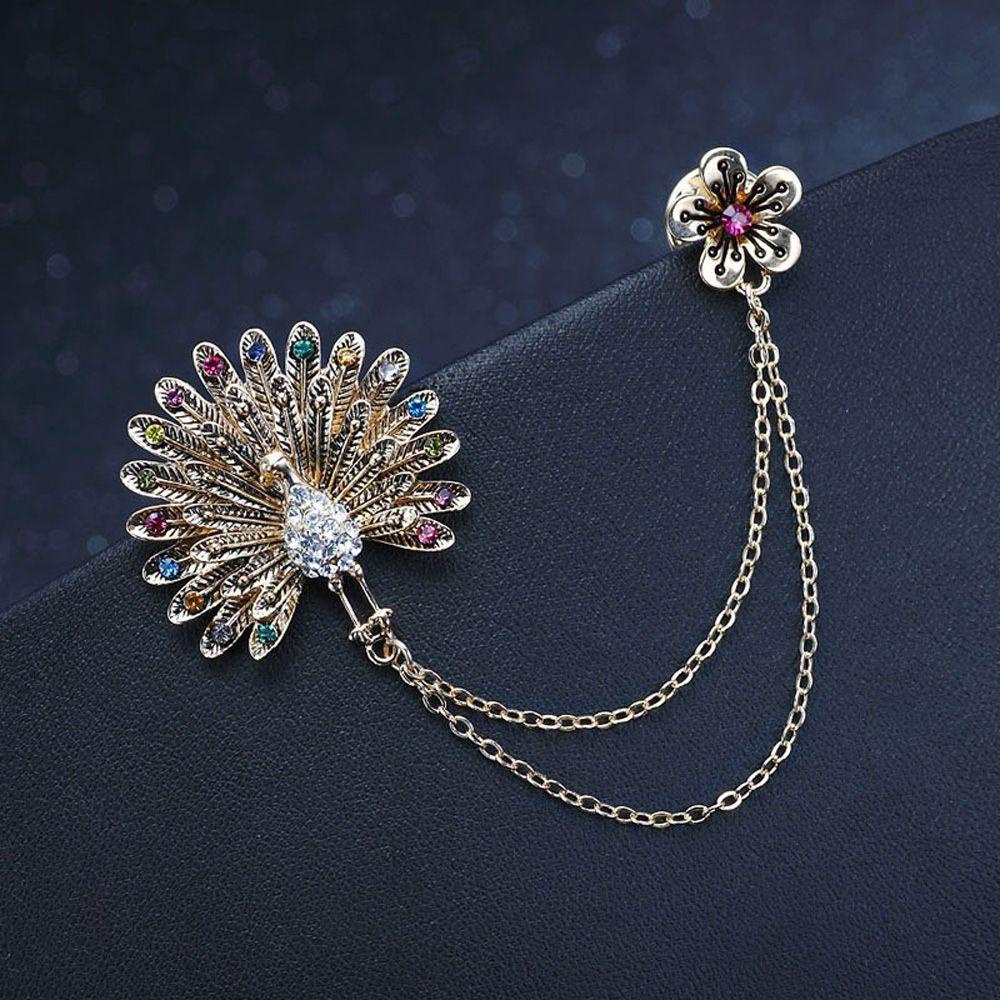 Ghim Cài Áo Dáng Dài Hình Hoa Phối Tua Rua Thời Trang Cho Nữ|Dây Chuyền Sợi Xích Đôi Thời Trang Cá Tính