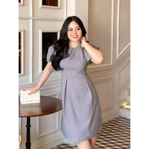 Đầm caro thiết kế