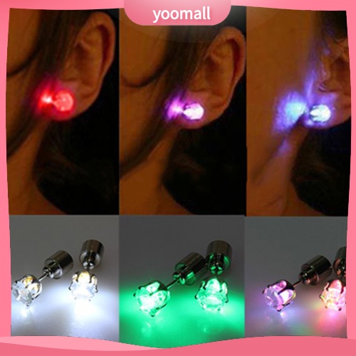 Khuyên tai phối đèn LED phát sáng độc đáo cho các bữa tiệc tùy chọn màu sắc