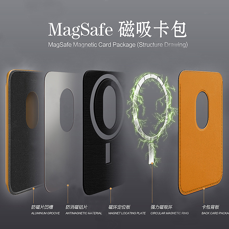 Ví Da PU Nam Châm Có Ngăn Đựng Thẻ Thông Dụng Cho Apple Iphone 12 12 Pro Giá Đỡ