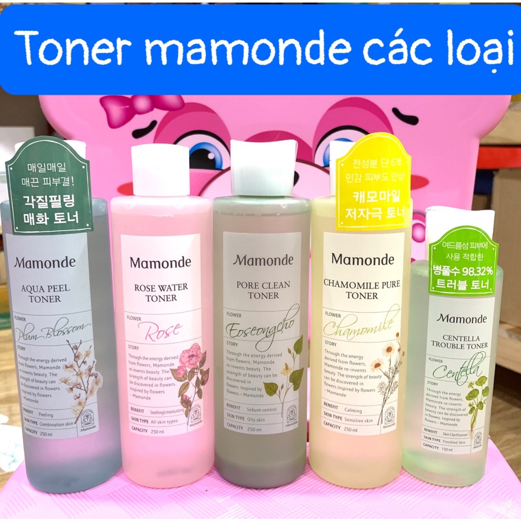 toner Mamonde các loại