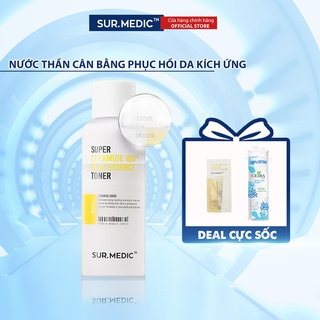 Nước Thần Phục Hồi Cân Bằng Da Kích Ứng SURMEDIC Super Ceramide 100tm Dual Essence Toner 130ml