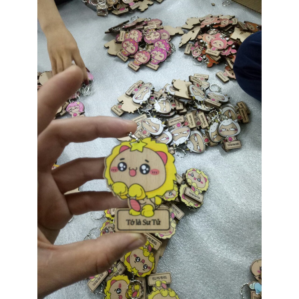 Móc khóa gỗ 12 cung hoàng đạo