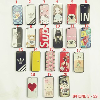 Ốp lưng iphone 5 chung với 5s ốp dẻo in nôi 6D