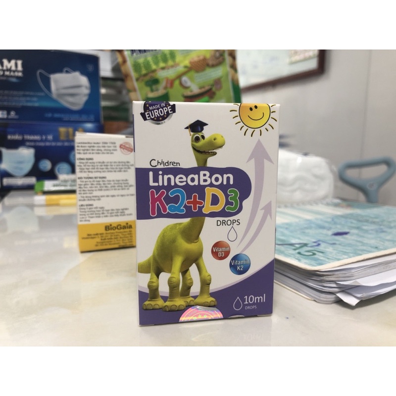 Lineabon K2+D3 - Tăng chiều cao cho trẻ sơ sinh, Lọ 10ml ✅