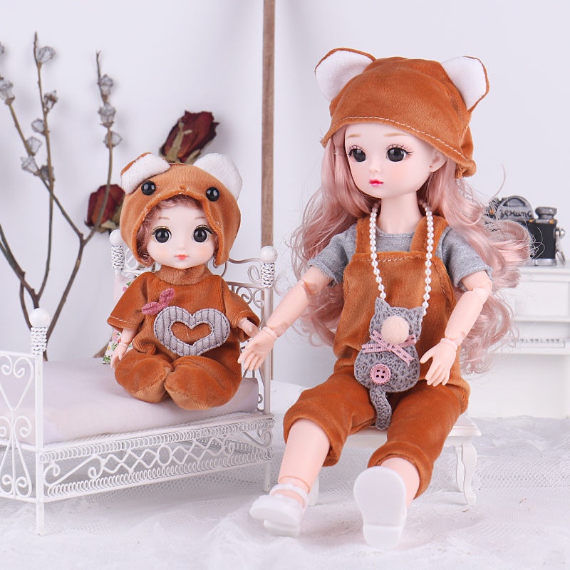 Bộ đồ búp bê con  Búp bê đáng yêu 30cm  Búp bê nhỏ Cô gái búp bê Công chúa đồ chơi