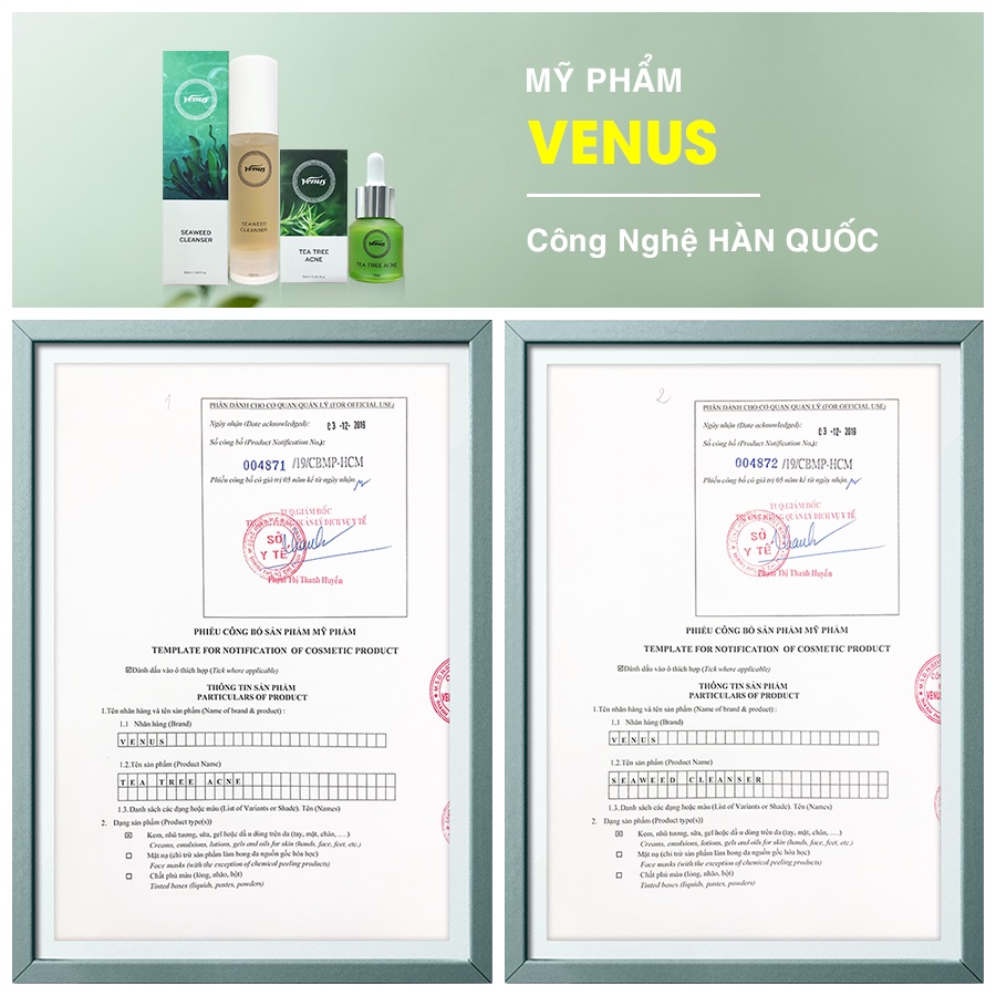 [CHÍNH HÃNG] Combo Giảm Mụn VENUS - Giảm Mụn Trứng Cá, Ngừa Thâm, An Toàn Dịu Nhẹ | BigBuy360 - bigbuy360.vn