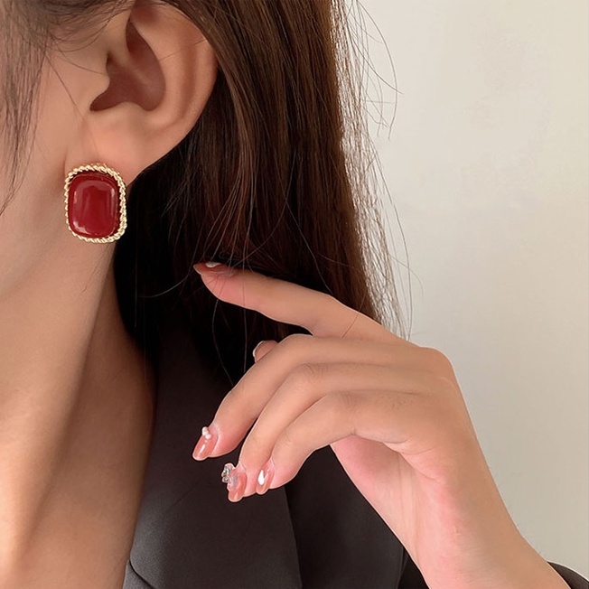 Bông Tai Đính Đá Ngọc Trai Phong Cách Hàn Quốc Thời Trang Cho Nữ