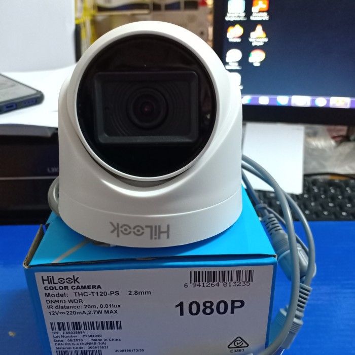 Camera Dome HD-TVI hồng ngoại 2.0 Megapixel HILOOK THC-T120-PS - Tích hợp míc - Hàng chính hãng