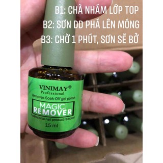 Chai phá gel móng Vinimay 15ml