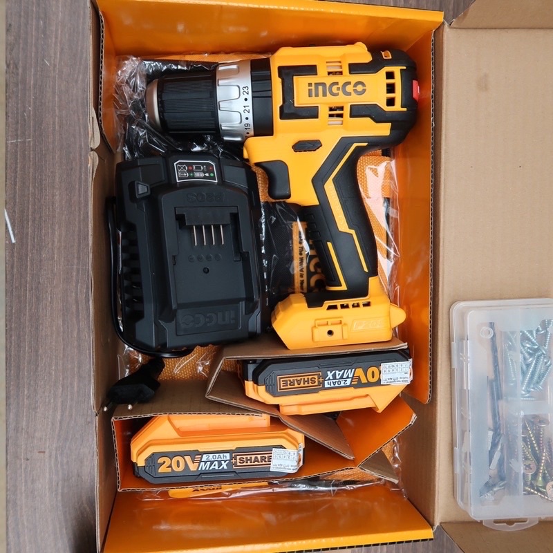 INGCO Máy khoan búa dùng pin Li-ion 20V-13mm CIDLI20608