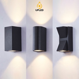 Đèn hắt tường 2 đầu ngoài trời hợp kim tĩnh điện Chống Nước hiện đại UPLED