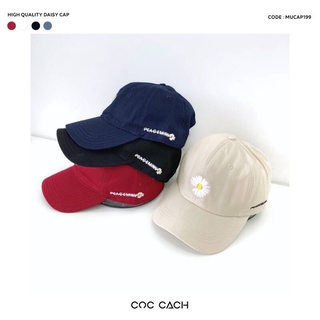 Mũ cap thêu hoa cúc Mucap199
