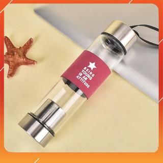 Bình pha trà thủy tinh có lưới lọc 450ml
