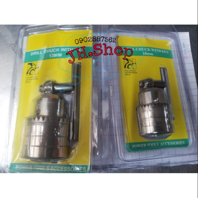 đầu khoan chuyển, kẹp mũi khoan 10mm 13mm inox hàng tốt