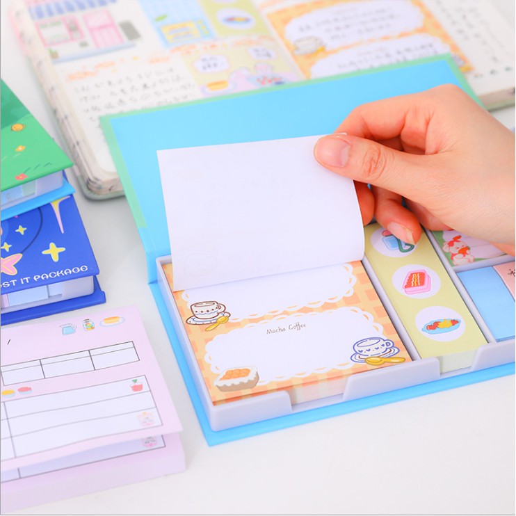 Set giấy note (sticky note) dạng sổ cực xinh xắn tiện lợi