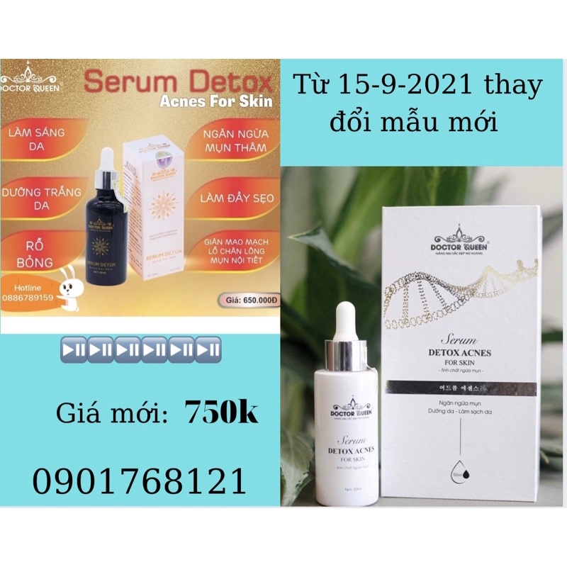 SERUM DETOX Acnes For Skin [DOCTOR QUEEN] không lo mụn sẹo thâm mẫu mới