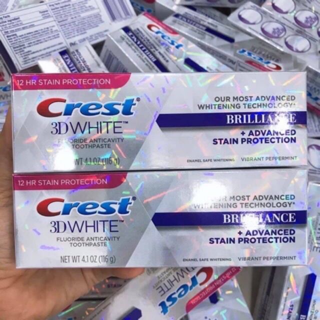 Kem đánh trắng răng Crest 3D White Briliance 116g