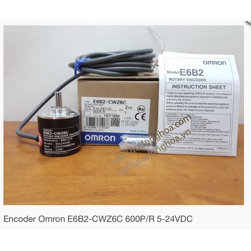 Encoder Omron E6B2-CWZ6C 600P/R 5-24VDC Bộ phát xung với độ phân giải 600P/R