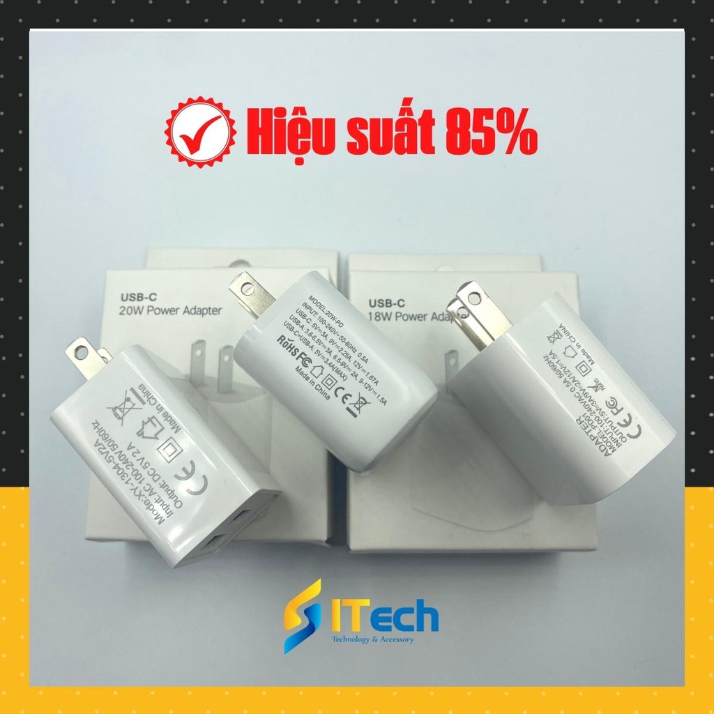 Củ sạc IPtablet táo 20w 18w 10w cổng pd usb tiêu chuẩn CE FCC RoHS
