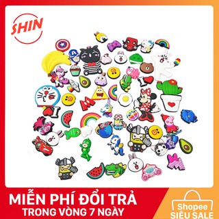 Jibbitz , Sticker mẫu đa dạng cho dép cho nam và nữ không trùng mẫu loại dày đẹp