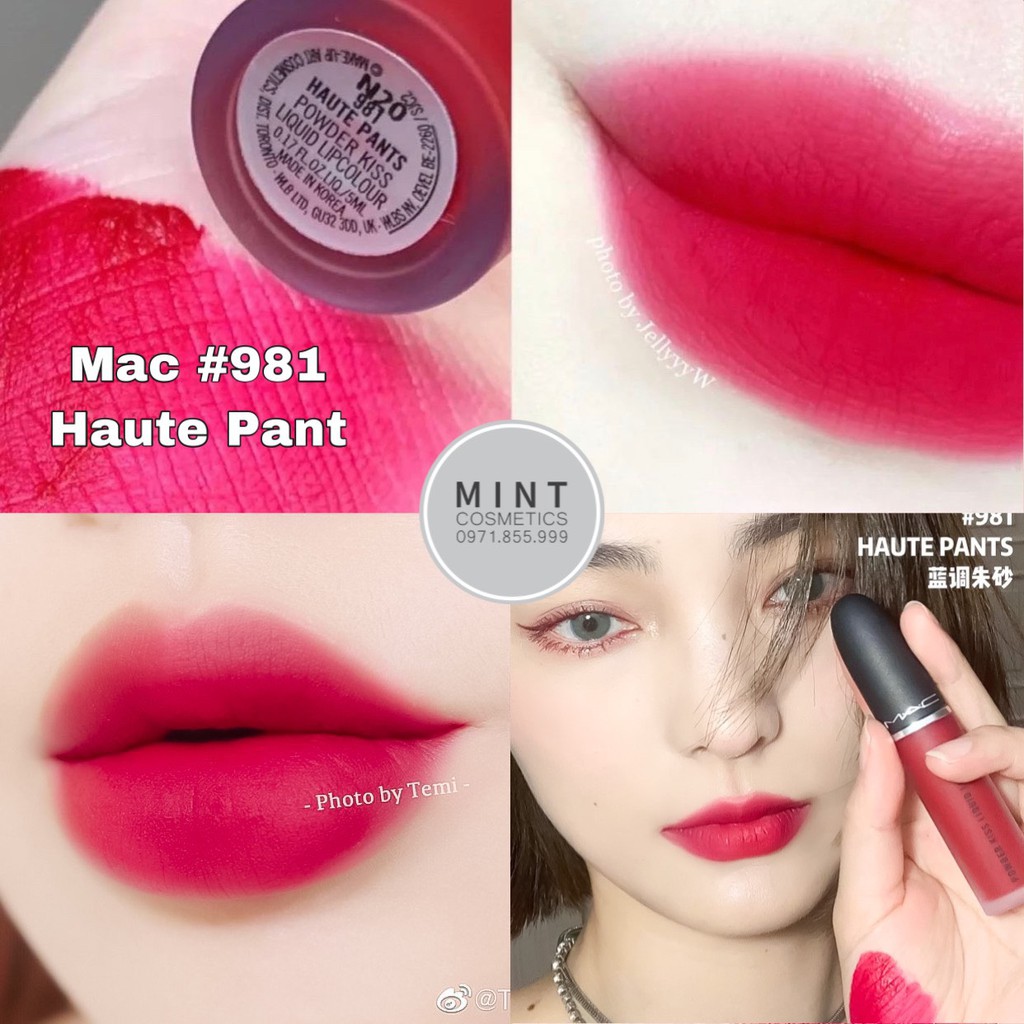 [𝗚𝗢𝗠 𝗢𝗥𝗗𝗘𝗥] Son Mac Kem, Mac Powder Kiss Liquid Lipcolour, BST Son Kem Lì Mac Chính Hãng | Thế Giới Skin Care