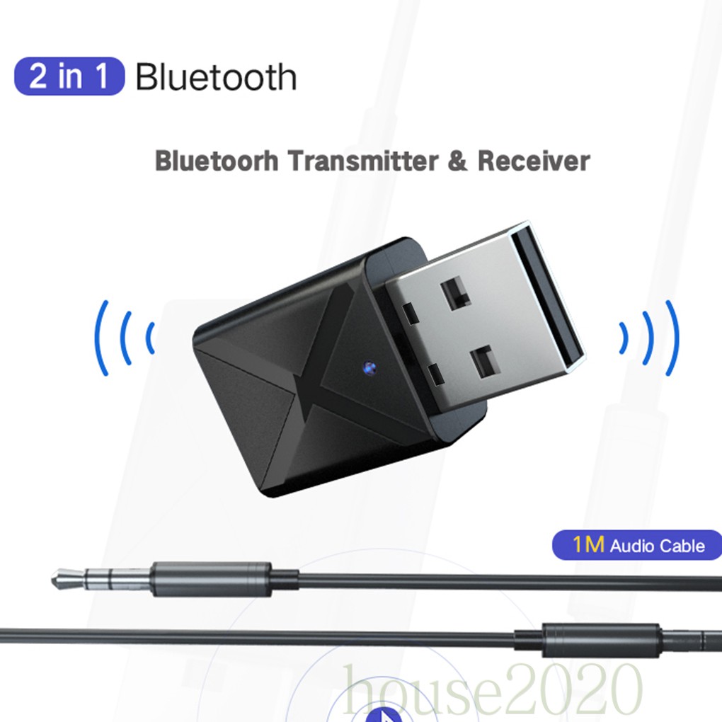 Usb Bluetooth 5.0 Truyền Tín Hiệu Âm Thanh Jack Cắm 3.5mm Và Phụ Kiện