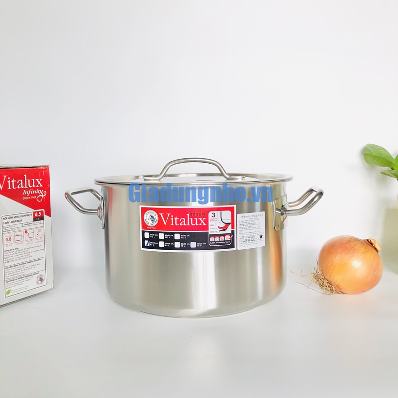 Nồi 3 đáy inox 304 Zebra Thái Lan 24cmx15cm - 171344