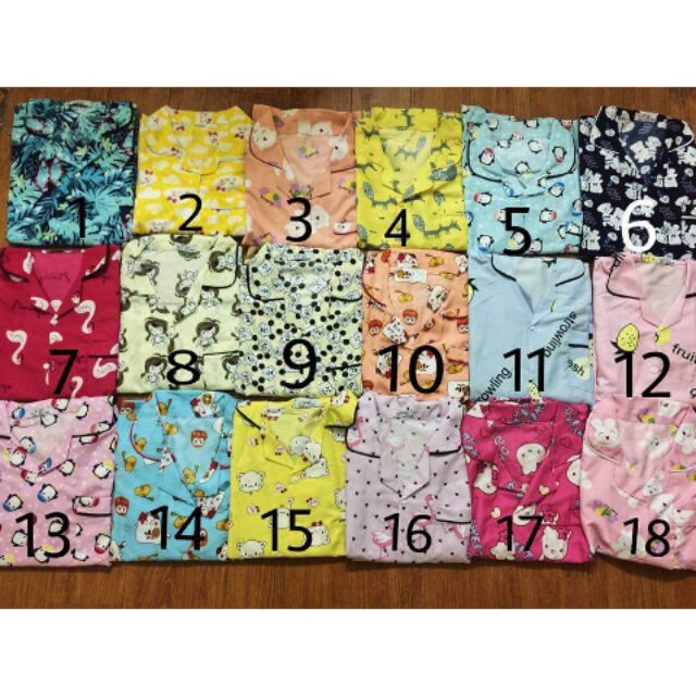 BỘ PIJAMA KATE THÁI CỘC- CỘC