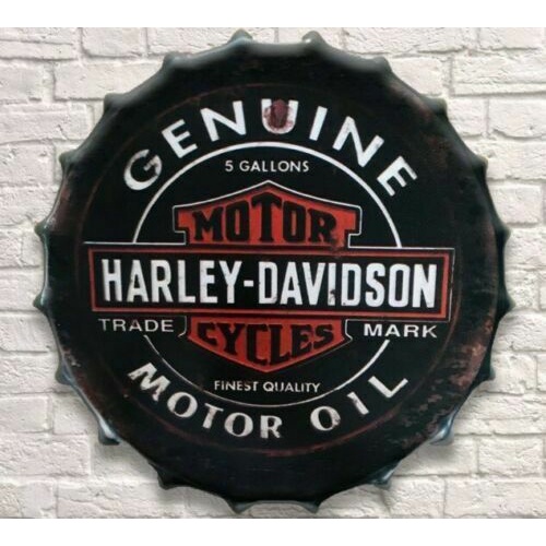 Bảng Hiệu Treo Tường Bằng Kim Loại Kiểu Dáng Retro Harley Davidson