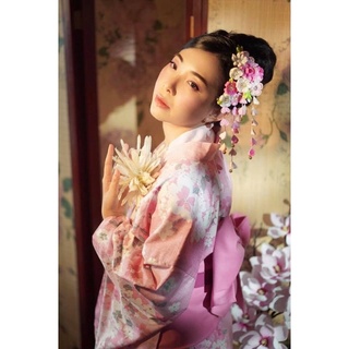 Kẹp tóc Phong cách Nhật Bản- Kanzashi hoa anh đào