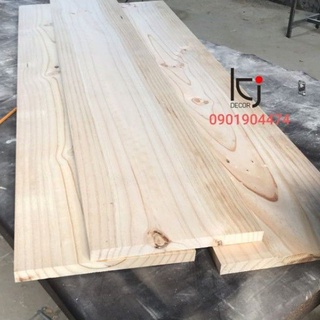 [KID052] - tấm gỗ thông rộng 30cm dày 3cm dài 1m5 láng mịn 4 mặt