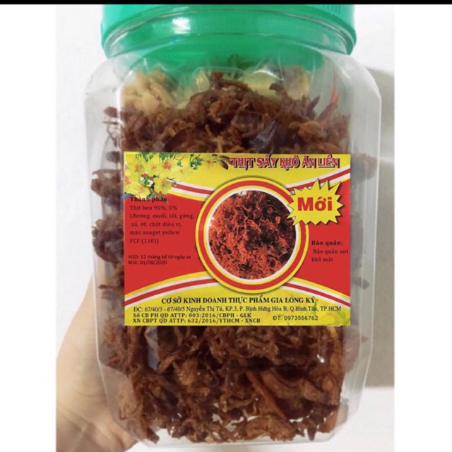 [Mã GROXUAN1 giảm 8% đơn 150K] 500g Heo KHô Cháy Tỏi (Loại Ngon Đặc Biệt)