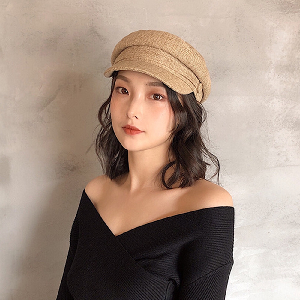 Mũ Nồi Cotton Lanh Thời Trang Mùa Hè Cho Nữ