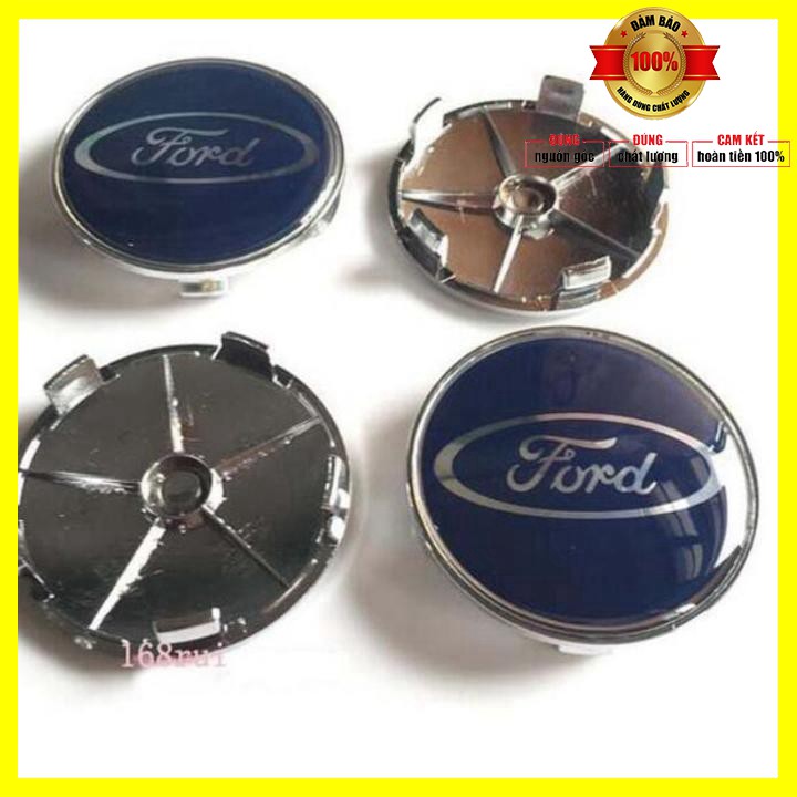 Logo chụp mâm bánh xe ô tô FORD cao cấp đường kính 68mm - 01 chiếc